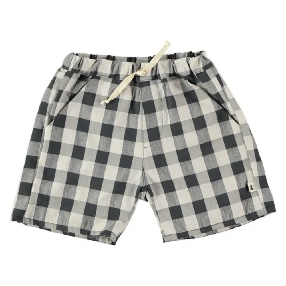 PETIT INDI • Bermuda Pant Shorts Vintage Black Ivory Made In Barcelona